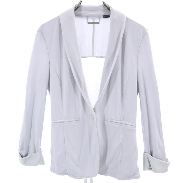 ARMANI EXCHANGE アルマーニエクスチェンジ バックシースルー テーラードジャケット XS グレー系 レディース
