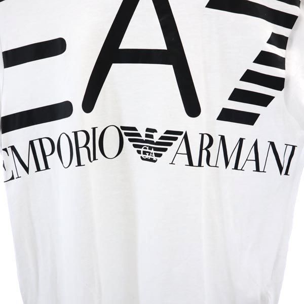 Emporio Armani エンポリオアルマーニ ロゴプリント 半袖 Tシャツ S ホワイト系 メンズ