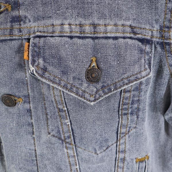 Levi's リーバイス USA製 オレンジタグ 長袖 デニムジャケット 紺系 ジージャン メンズ