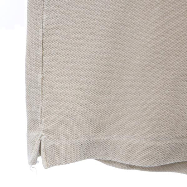 LOUNGE LIZARD ラウンジリザード 日本製 半袖 ポロシャツ 2 ベージュ 鹿の子 メンズ