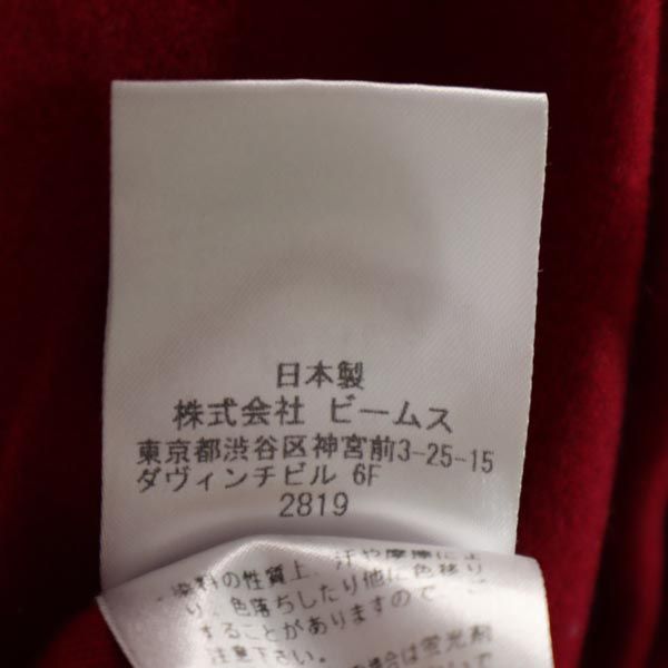 BEAMS GOLF ビームスゴルフ 日本製 ゴルフ 長袖 ポロシャツ M レッド系 レディース