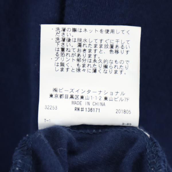 XLARGE エクストララージ バックプリント 半袖 Tシャツ M ネイビー メンズ