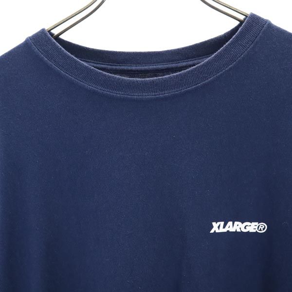 XLARGE エクストララージ バックプリント 半袖 Tシャツ M ネイビー メンズ