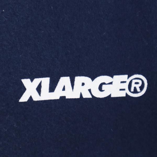 XLARGE エクストララージ バックプリント 半袖 Tシャツ M ネイビー メンズ