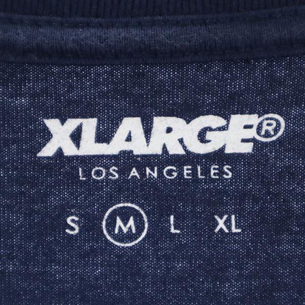 XLARGE エクストララージ バックプリント 半袖 Tシャツ M ネイビー メンズ