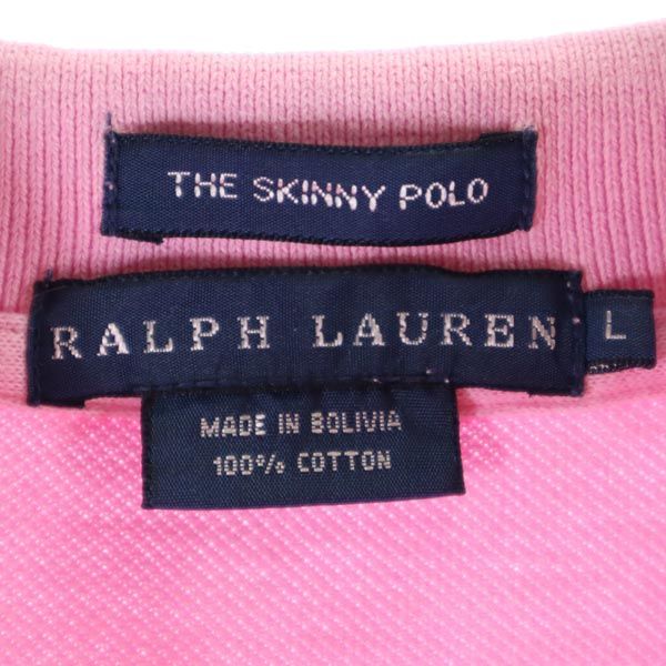 RALPH LAUREN ラルフローレン 半袖 ポロシャツ L ピンク系 レディース