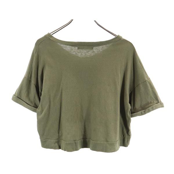 STUSSY WOMEN ステューシーウーマン 半袖 Tシャツ カーキ系 レディース