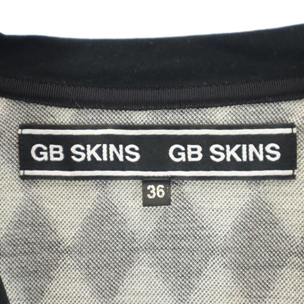 GB SKINS ジービースキンズ ダイヤ 長袖 ニット カーディガン 36 グレー系 メンズ