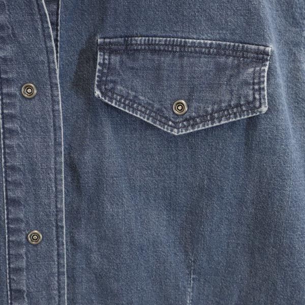 MAX&CO マックスアンドコー 長袖 ウエスタンシャツ 42 ストレッチ デニム レディース