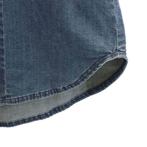 MAX&CO マックスアンドコー 長袖 ウエスタンシャツ 42 ストレッチ デニム レディース