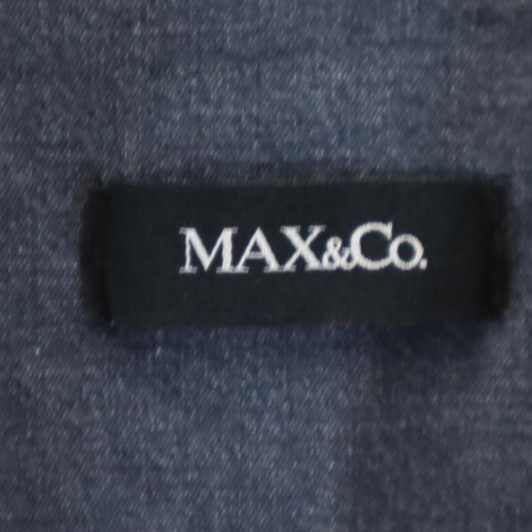 MAX&CO マックスアンドコー 長袖 ウエスタンシャツ 42 ストレッチ デニム レディース
