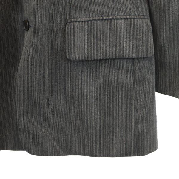 Paul Smith ポールスミス 日本製 ストライプ柄 長袖 テーラードジャケット M グレー系 メンズ