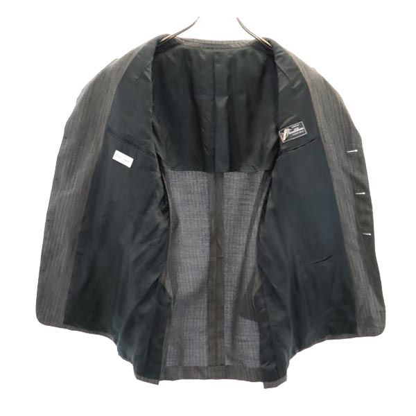 Paul Smith ポールスミス 日本製 ストライプ柄 長袖 テーラードジャケット M グレー系 メンズ