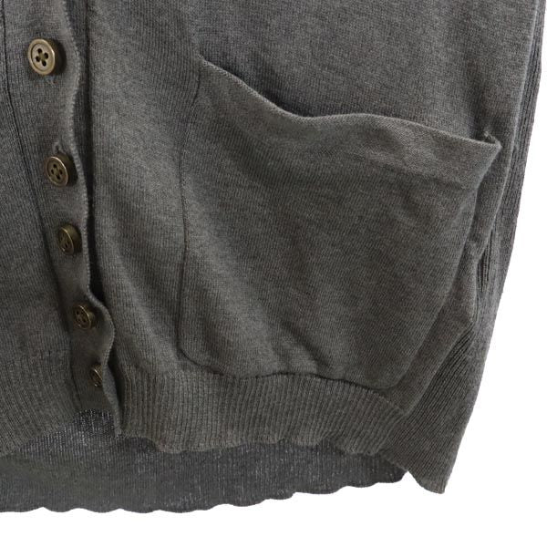 MARC BY MARC JACOBS マークバイマークジェイコブス シルクブレンド 長袖 ニット カーディガン XS グレー系 レディース