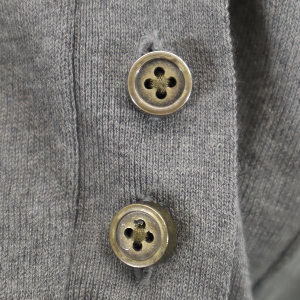 MARC BY MARC JACOBS マークバイマークジェイコブス シルクブレンド 長袖 ニット カーディガン XS グレー系 レディース