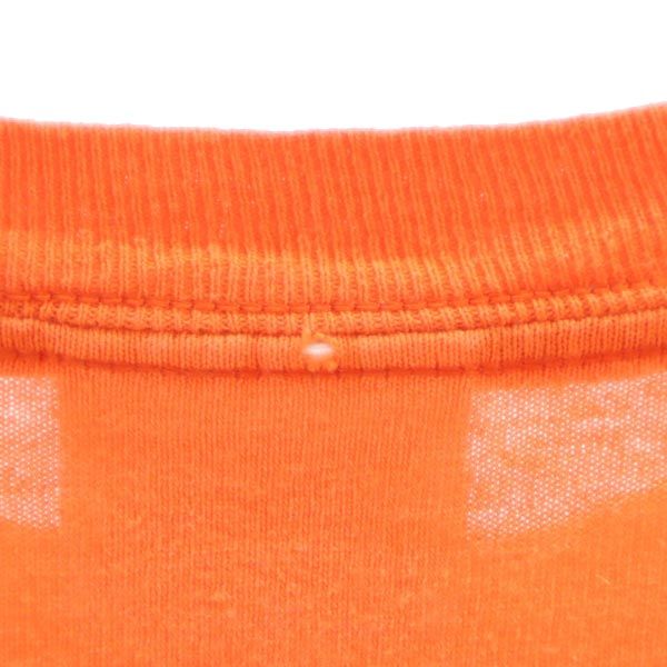 Hanes ヘインズ 長袖 Tシャツ L オレンジ系 ロンT メンズ
