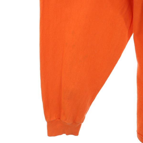 Hanes ヘインズ 長袖 Tシャツ L オレンジ系 ロンT メンズ