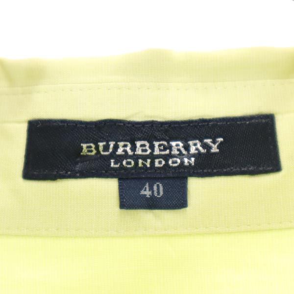 BURBERRY バーバリー 三陽商会 長袖 シャツ 40 黄緑 レディース