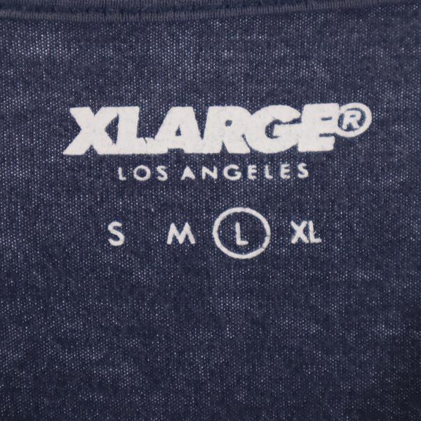 XLARGE エクストララージ ロゴプリント 半袖 Tシャツ L 紺系 メンズ