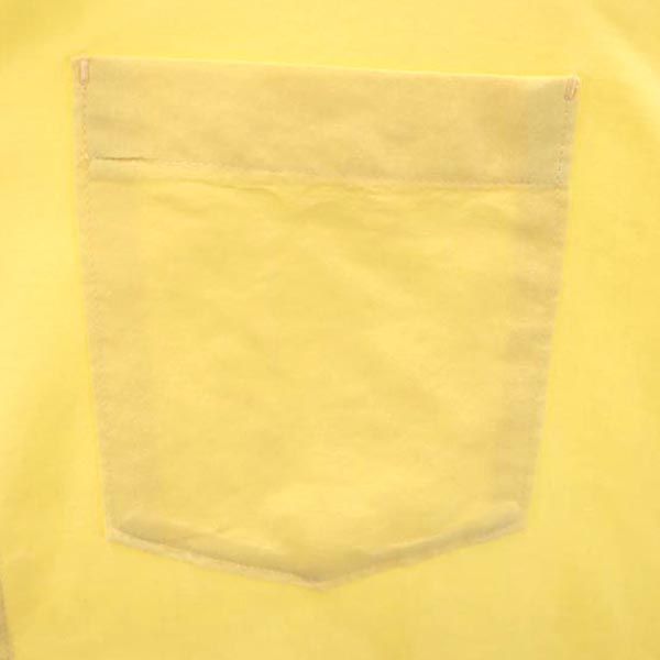 FACTOTUM ファクトタム 日本製 ウールブレンド 長袖 コットンシャツ 44 黄 メンズ