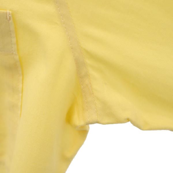 FACTOTUM ファクトタム 日本製 ウールブレンド 長袖 コットンシャツ 44 黄 メンズ