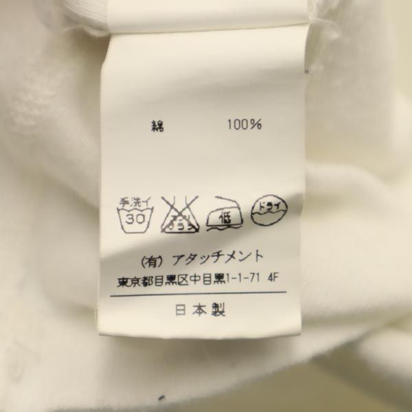 ATTACHMENT アタッチメント 日本製 半袖 Tシャツ 1 白系 メンズ