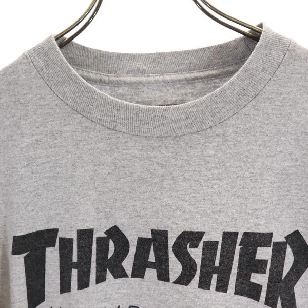 HUF ハフ スラッシャー 半袖 Tシャツ S グレー系 THRASHER メンズ