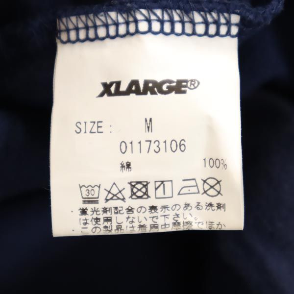XLARGE エクストララージ ロゴプリント 半袖 Tシャツ M ネイビー系 メンズ
