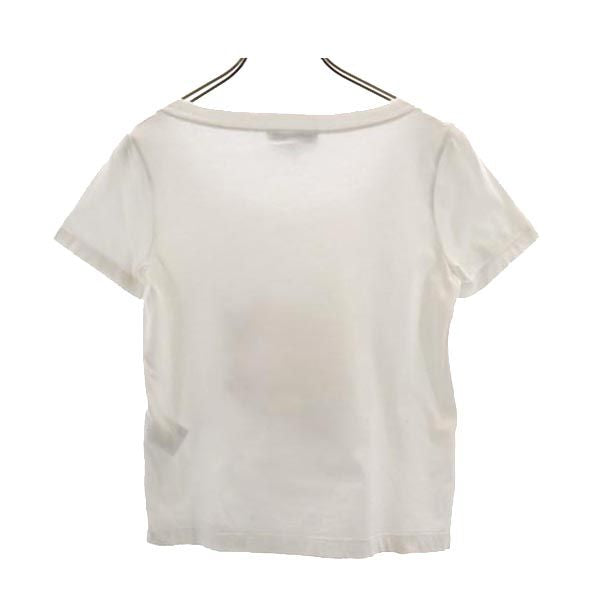 SEE BY CHLOE シーバイクロエ ロゴプリント 半袖 Uネック Tシャツ 2 白 レディース