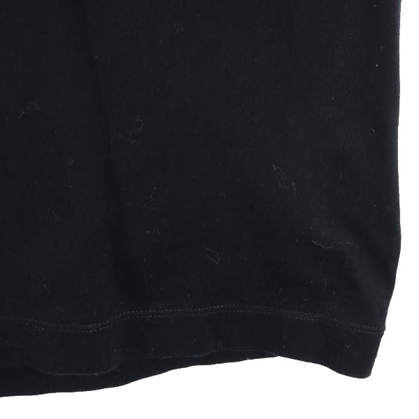 BLACK LABEL CRESTBRIDGE ブラックレーベルクレストブリッジ 日本製 三陽商会 ロゴプリント 半袖 Vネック Tシャツ S ブラック メンズ