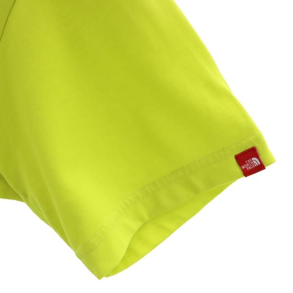 THE NORTH FACE ノースフェイス NT31352 アウトドア ロゴプリント 半袖 Tシャツ M 黄系 メンズ