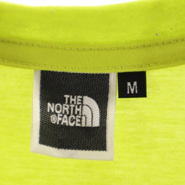 THE NORTH FACE ノースフェイス NT31352 アウトドア ロゴプリント 半袖 Tシャツ M 黄系 メンズ