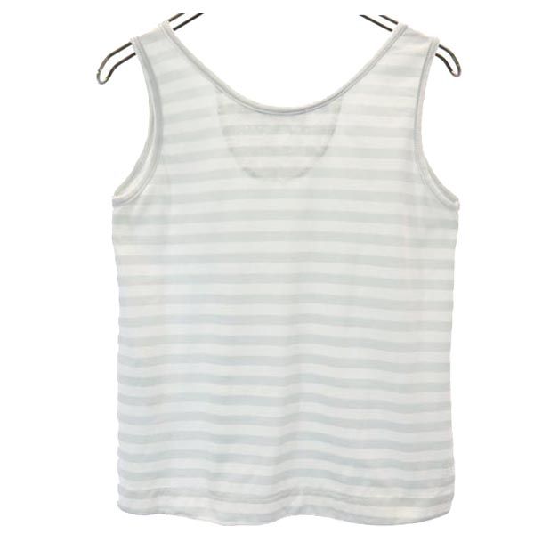 SEE BY CHLOE シーバイクロエ ボーダー タンクトップ USA6 グレー系 レディース