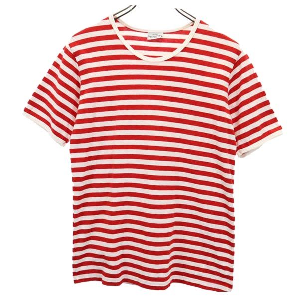 マリメッコ ボーダー 半袖 Tシャツ S レッド系 marimekko レディース