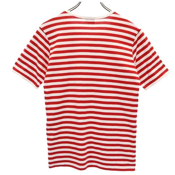 マリメッコ ボーダー 半袖 Tシャツ S レッド系 marimekko レディース