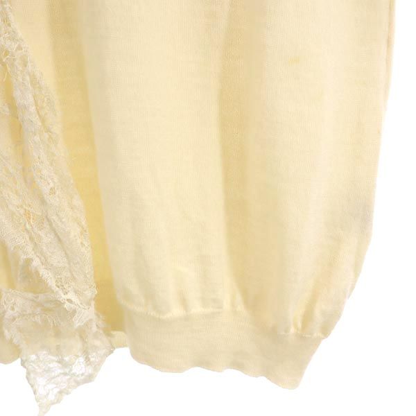 VALENTINO ヴァレンティノ 長袖 Vネック セーター 48 ベージュ ニット レディース