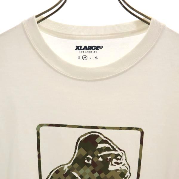 エクストララージ ロゴプリント 半袖 Tシャツ M 白 XLARGE メンズ