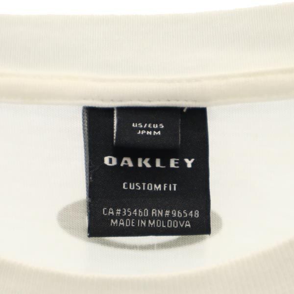 OAKLEY オークリー ロゴプリント 半袖 Tシャツ M 白 メンズ