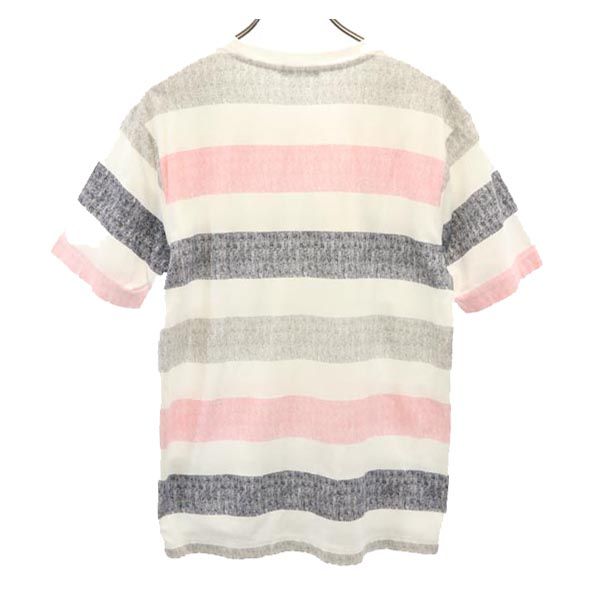 BLACK LABEL CRESTBRIDGE ブラックレーベルクレストブリッジ 三陽商会 ボーダー柄 半袖 Tシャツ M 白系 メンズ