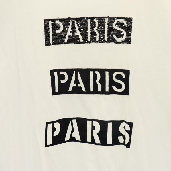 KARL LAGERFELD カールラガーフェルド 半袖 Tシャツ M ホワイト系 スパンコール メンズ