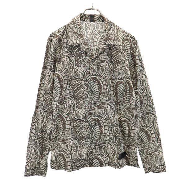 BACKLASH バックラッシュ 総柄 長袖 シャツ L メンズ