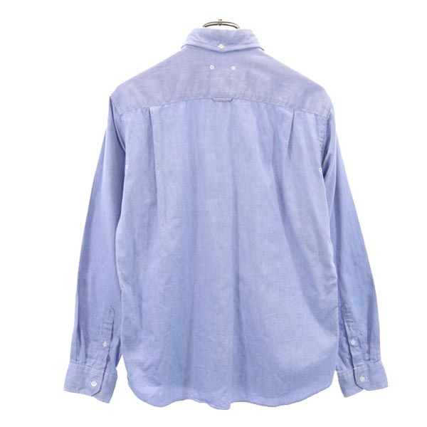 SOPHNET. ソフネット 日本製 長袖 ボタンダウンシャツ M 青 メンズ