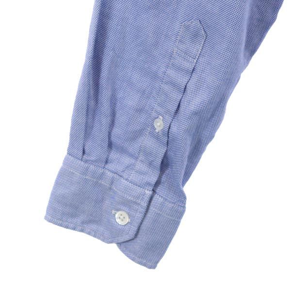 SOPHNET. ソフネット 日本製 長袖 ボタンダウンシャツ M 青 メンズ