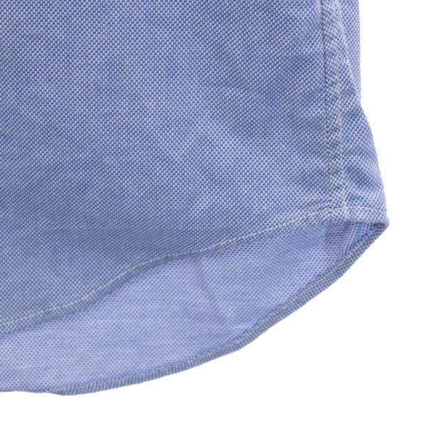 SOPHNET. ソフネット 日本製 長袖 ボタンダウンシャツ M 青 メンズ