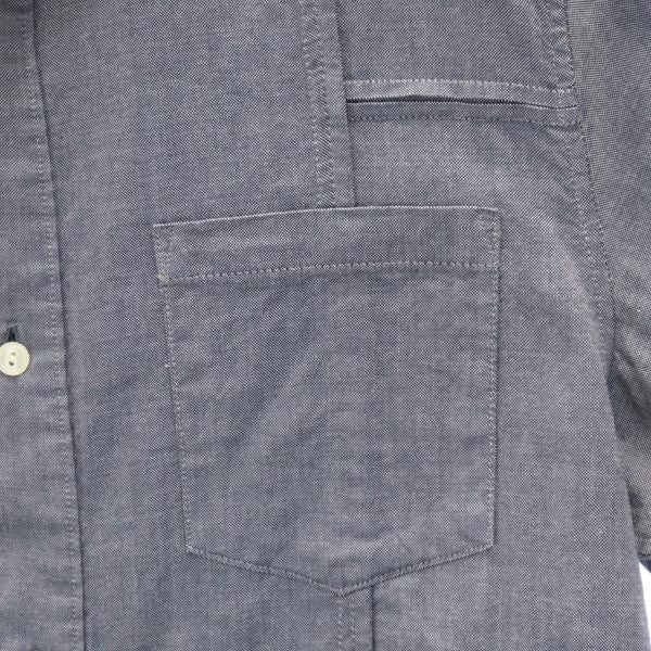 Name. ネーム 日本製 長袖 切替 シャツ 1 紺系 メンズ