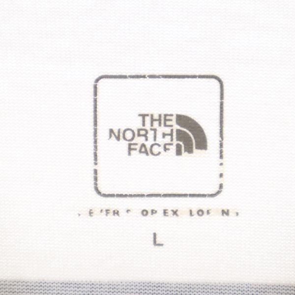 THE NORTH FACE ノースフェイス NT31850 アウトドア バックプリント 半袖 Tシャツ L ホワイト系 メンズ