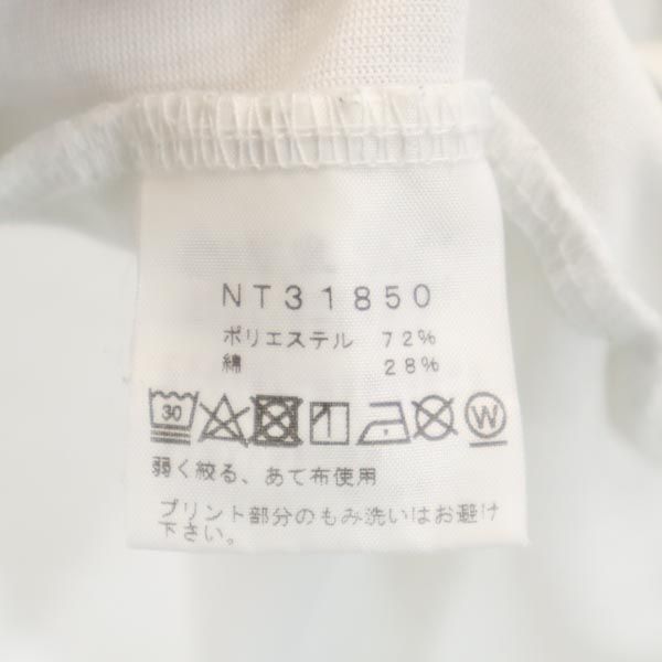 THE NORTH FACE ノースフェイス NT31850 アウトドア バックプリント 半袖 Tシャツ L ホワイト系 メンズ