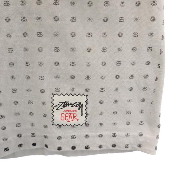 STUSSY ステューシー 総柄 半袖 Tシャツ S グレー系 メンズ