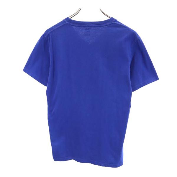 Hanes ヘインズ 日本製 半袖 Vネック Tシャツ S ネイビー系 ポケT メンズ