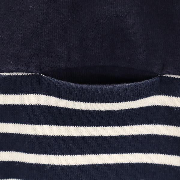WHITE MOUNTAINEERING ホワイトマウンテニアリング ボーダー柄 長袖 Tシャツ 0 ネイビー×アイボリー ロンT レディース